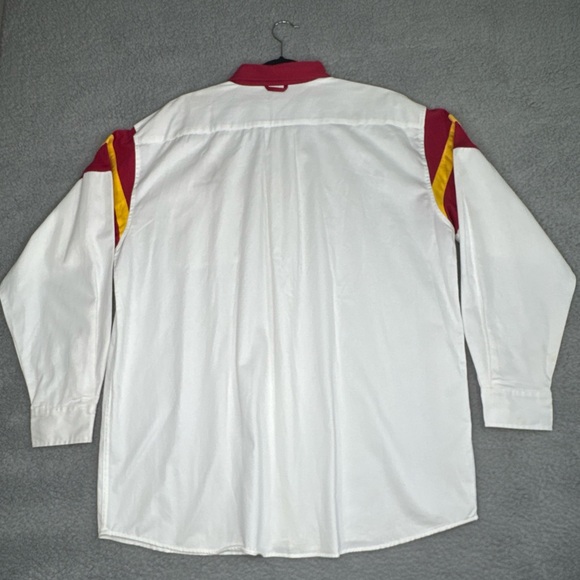 Florida State Seminole Shirt Men's XL White Button-Down Long Sleeve Vtg NWT - Picture 13 of 14
